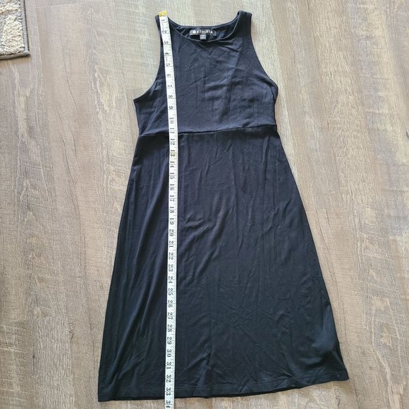 Athleta Women's Size XXS Santorini Thera Mini Dress Black Sleeveless Stretch - Picture 11 of 11